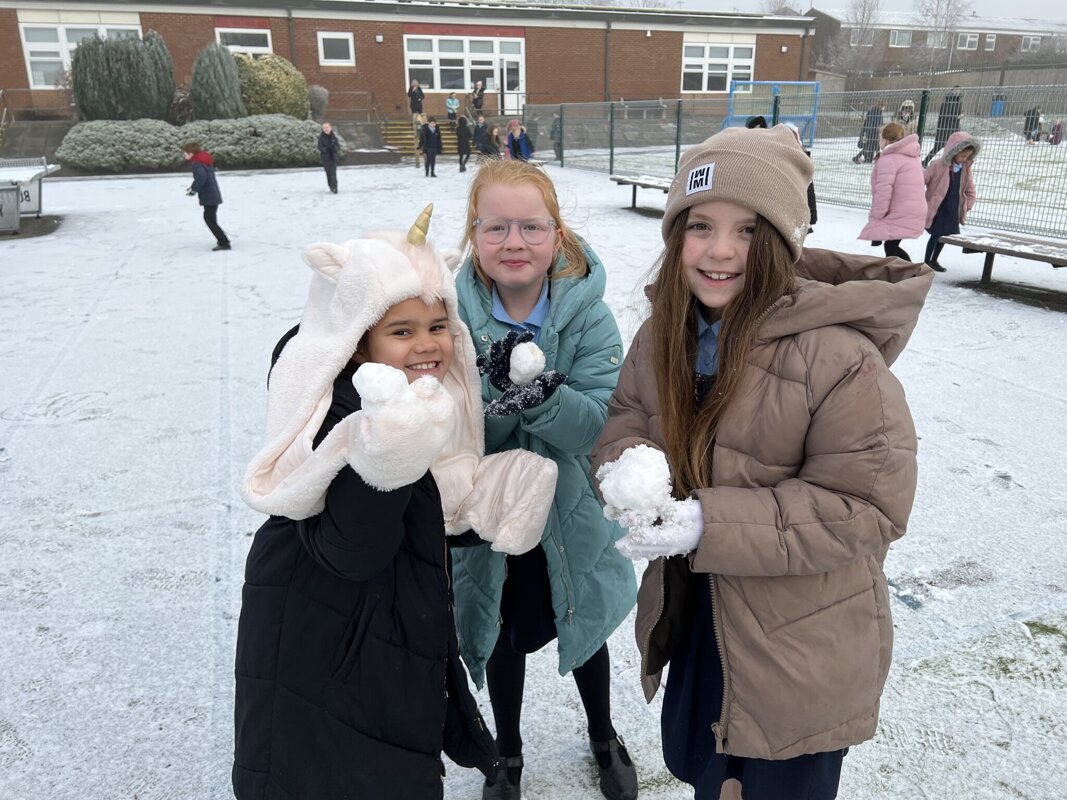 Image of Year 3 loved it outside in the snow