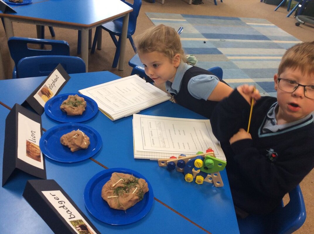Image of Year 1 get a stinky surprise in Science!