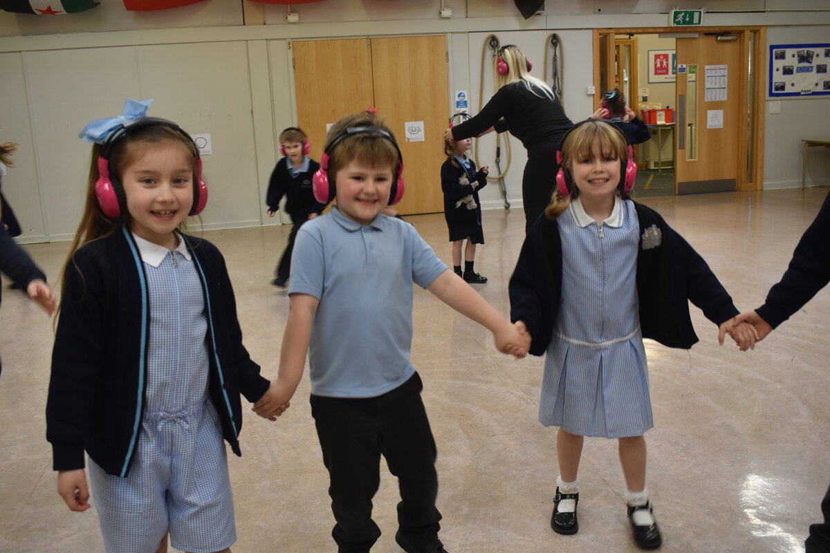 Image of Year 2 - Silent Disco (100% attendance award)