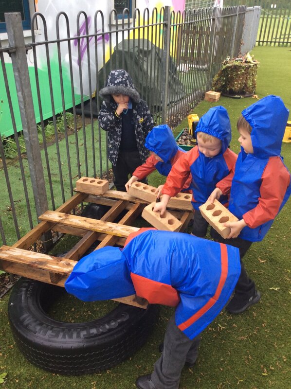 Image of Pre School- creating our new bug hotel 