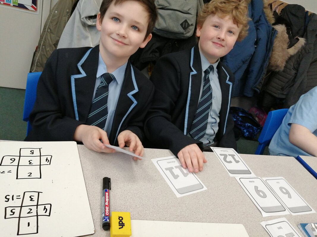 Image of Year Six tackle some tricky algebra!
