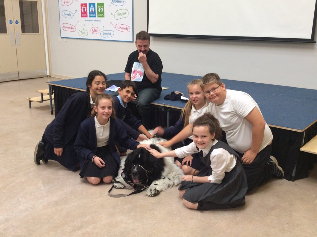 Image of Year 6 Aspirations week Day 2 - Monty the Dog