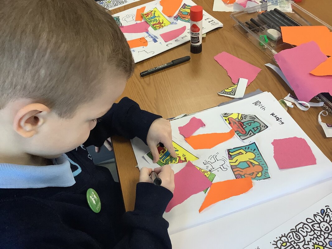 Image of Year 2 - Art - Exploring the work of Keith Haring