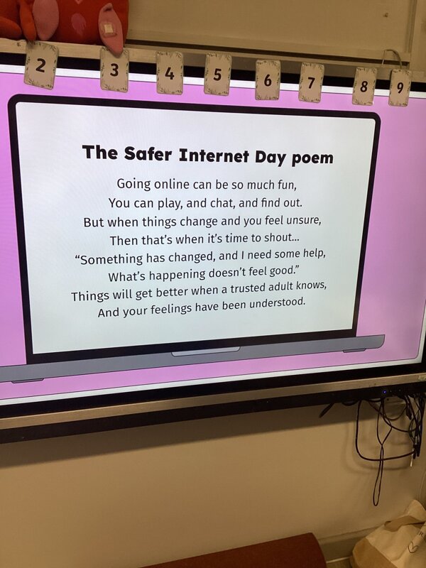 Image of Y1 - Internet safety day! 