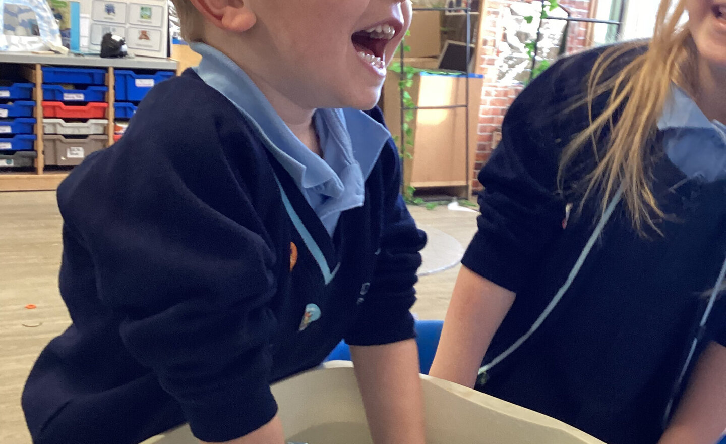 Image of Reception- Blubber experiment 
