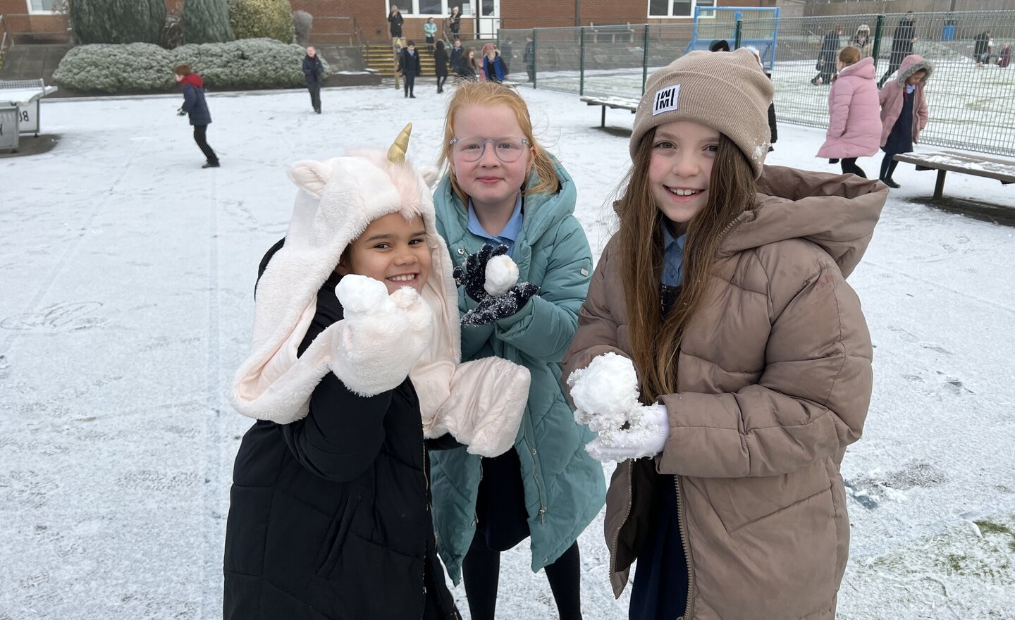 Image of Year 3 loved it outside in the snow