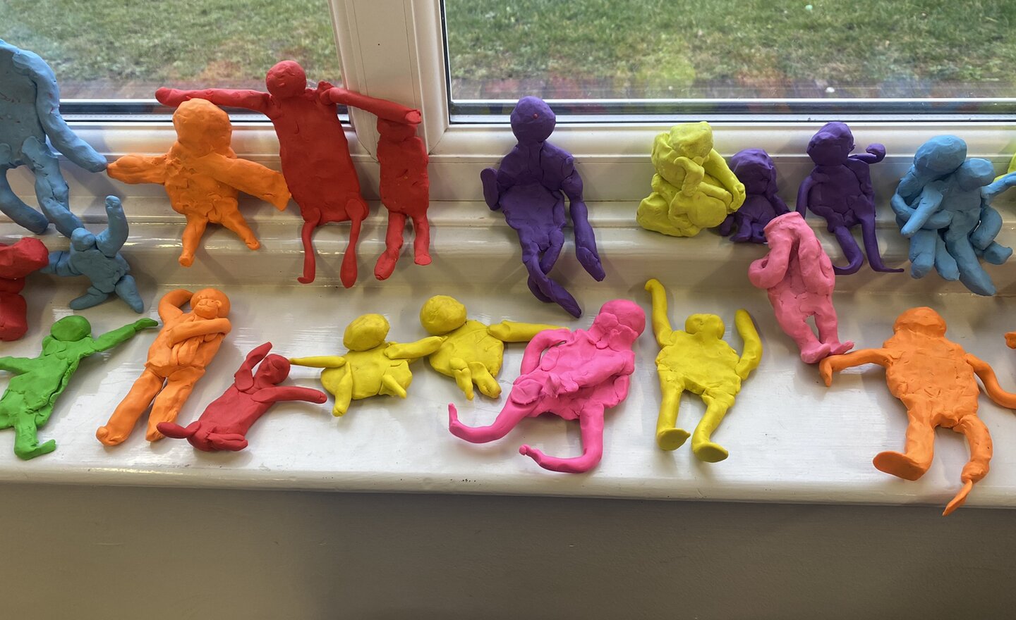 Image of Year 2 - Keith Haring inspired figures