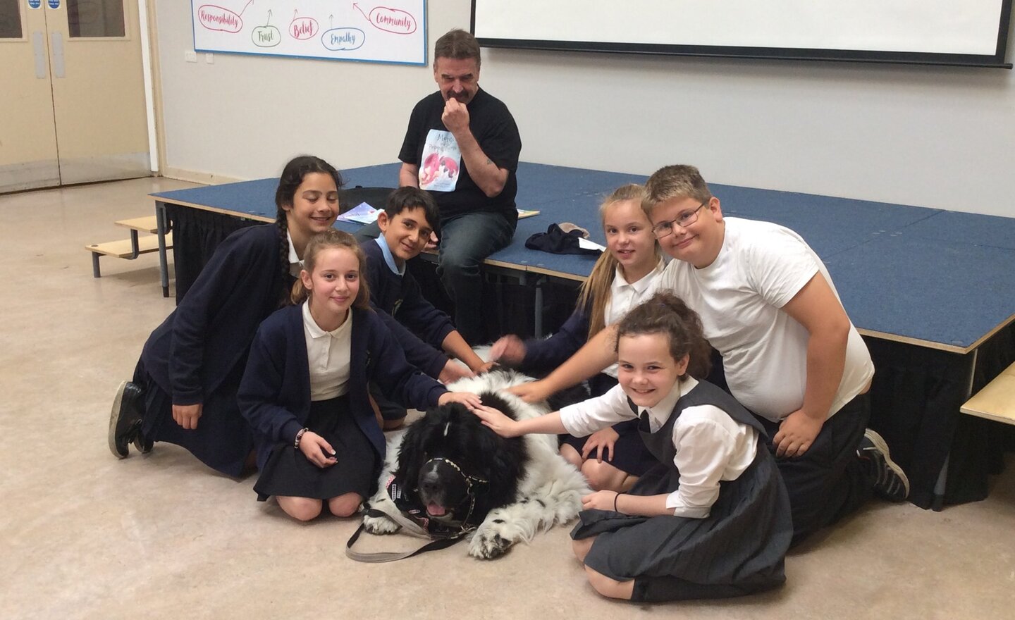 Image of Year 6 Aspirations week Day 2 - Monty the Dog