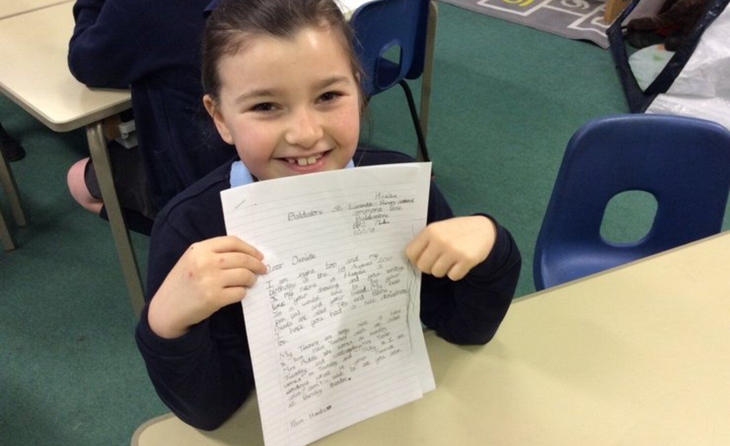 Image of Recivieving letters from our Pen Pals