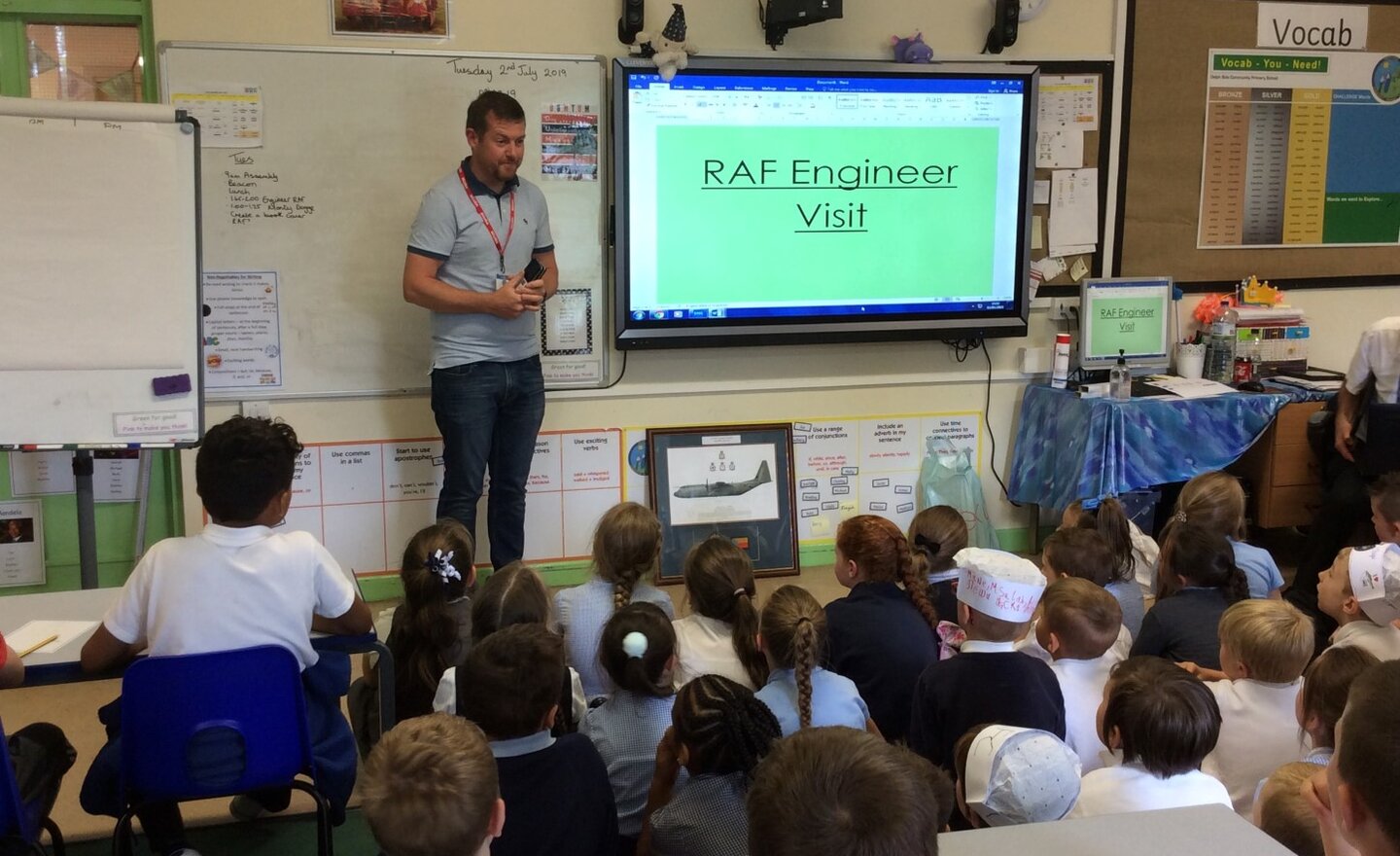 Image of Year 3 Aspirations Day 2 - RAF Engineer Visit